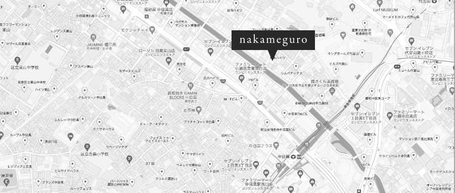 inTHE studio nakameguro（インザスタジオ中目黒）へのアクセスマップ